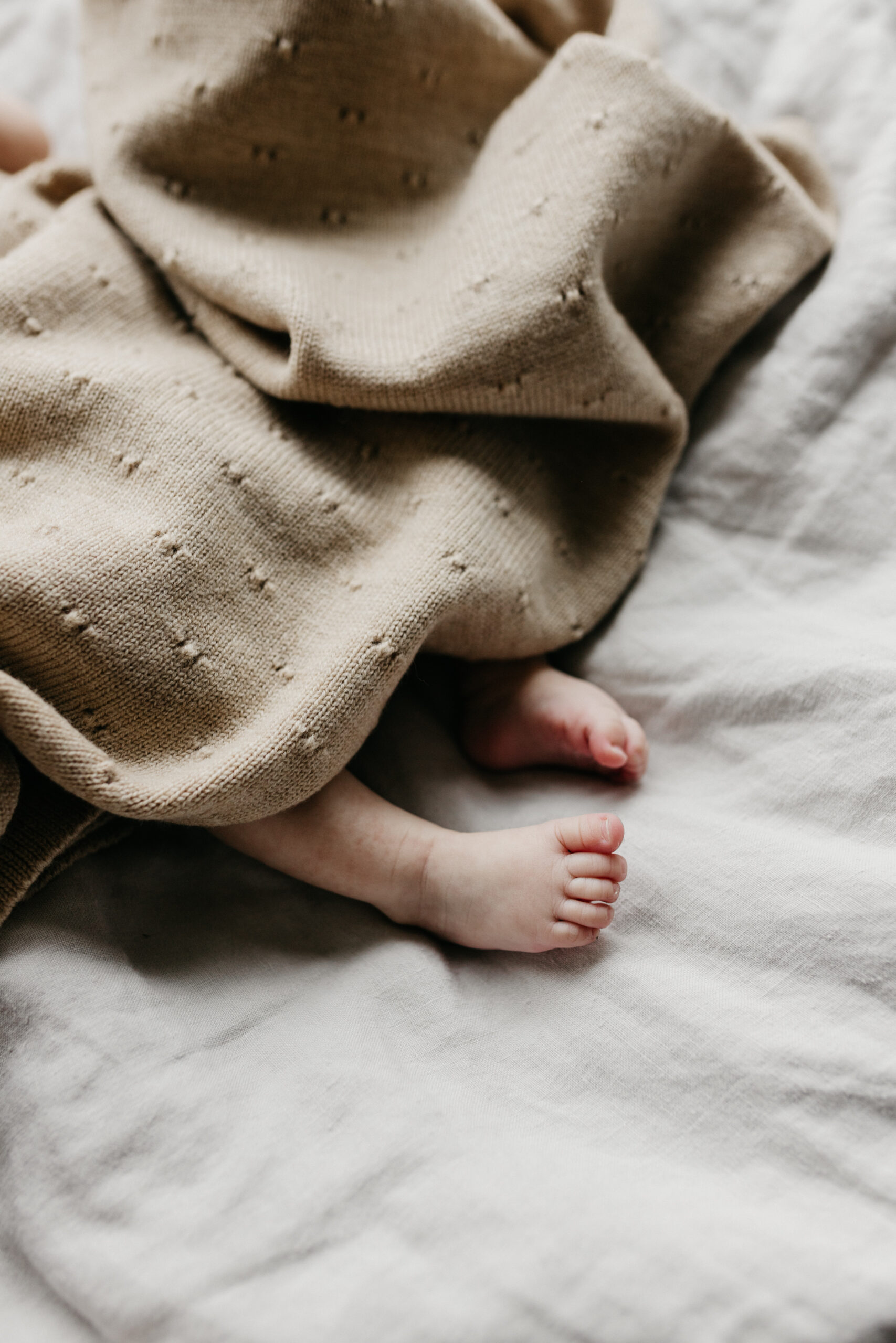 Hvid Blanket Bibi | Sand - Afbeelding 4