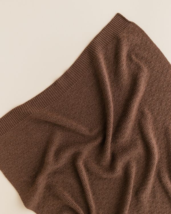 Hvid Blanket Dora | Mocha - Afbeelding 3