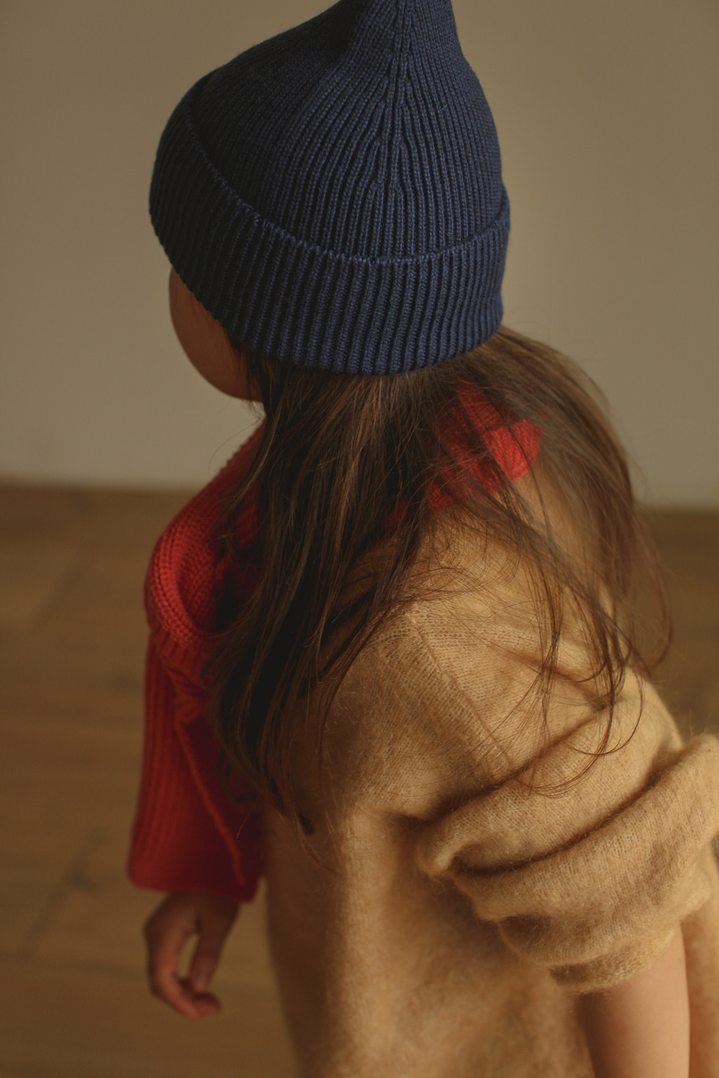 Hvid Beanie Fonzie Blue (2-5y) - Afbeelding 3