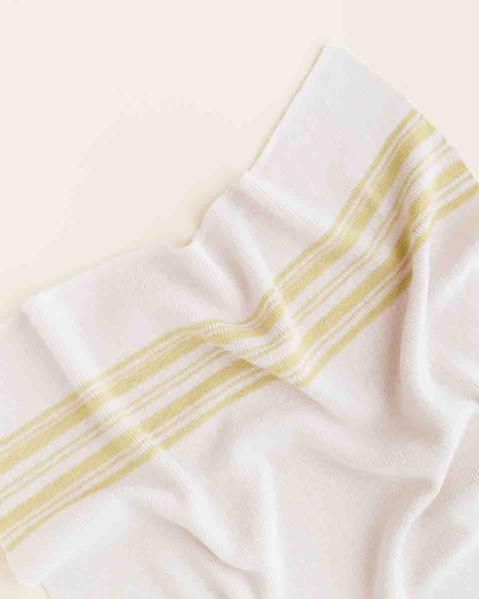 Hvid Blanket Gilbert Silver/Light Yellow - Afbeelding 3