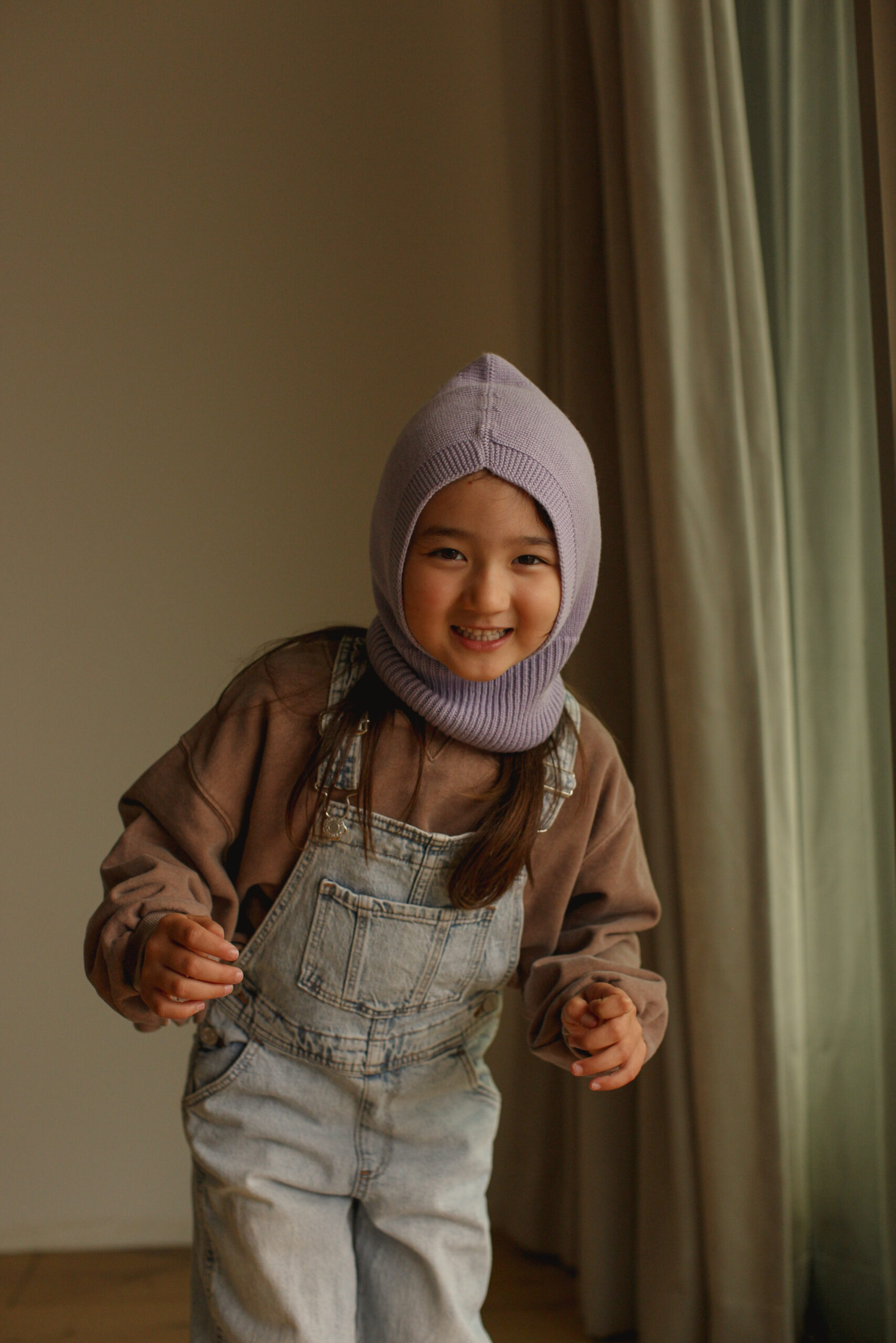 Hvid Balaclava | Lilac - Afbeelding 2