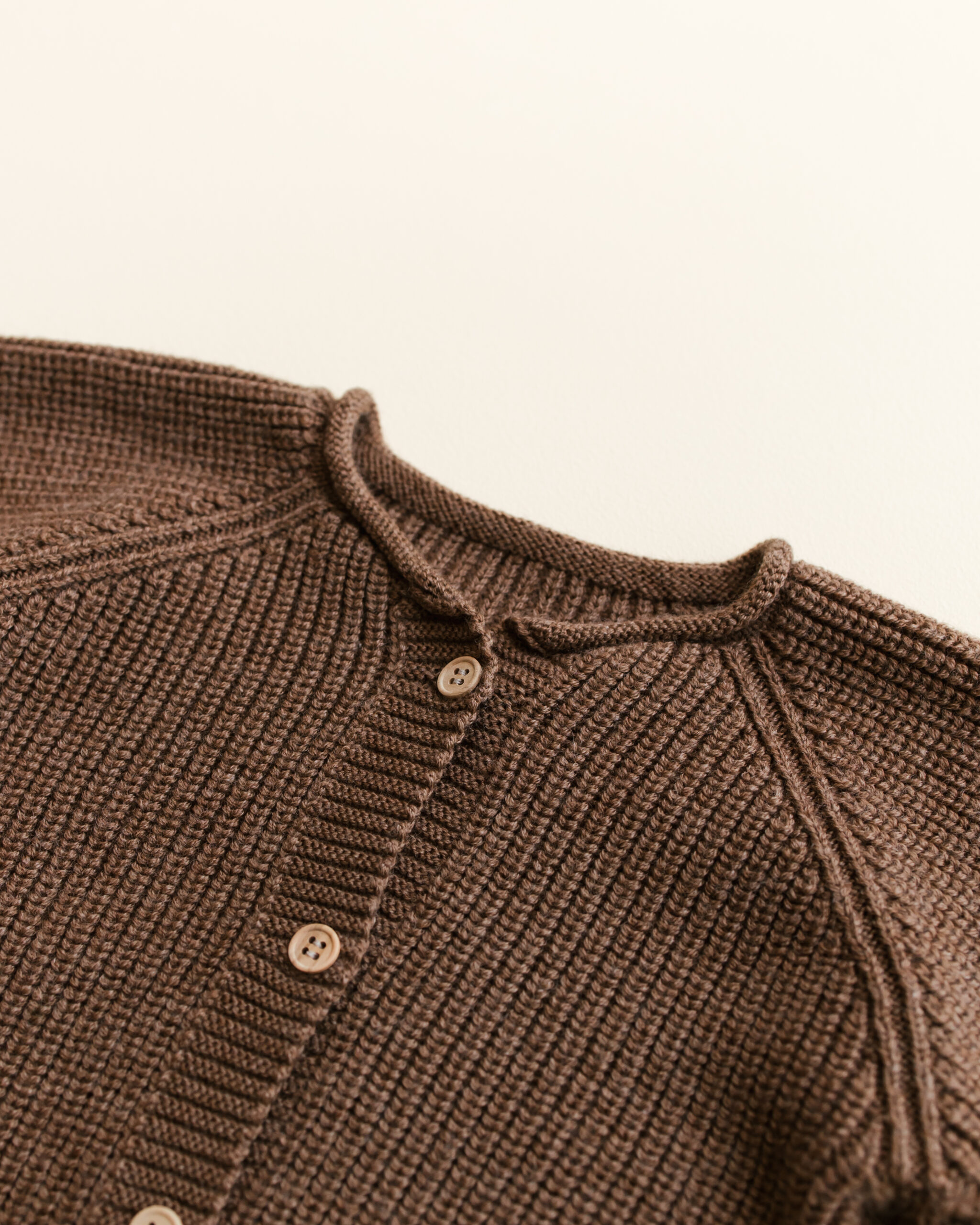 Hvid Cardigan Inga Mocha - Afbeelding 5