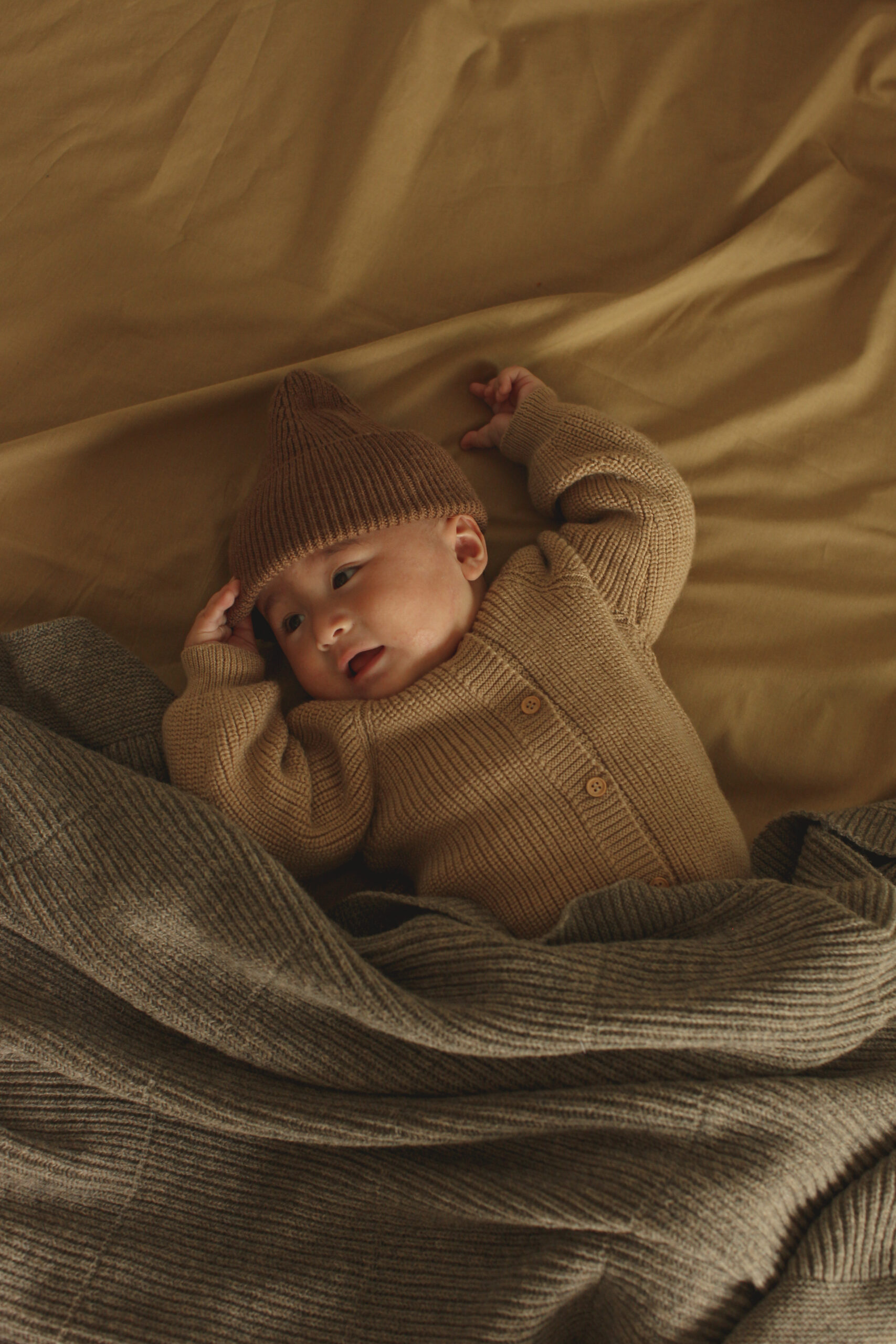 Hvid Cardigan Inga Sand - Afbeelding 4