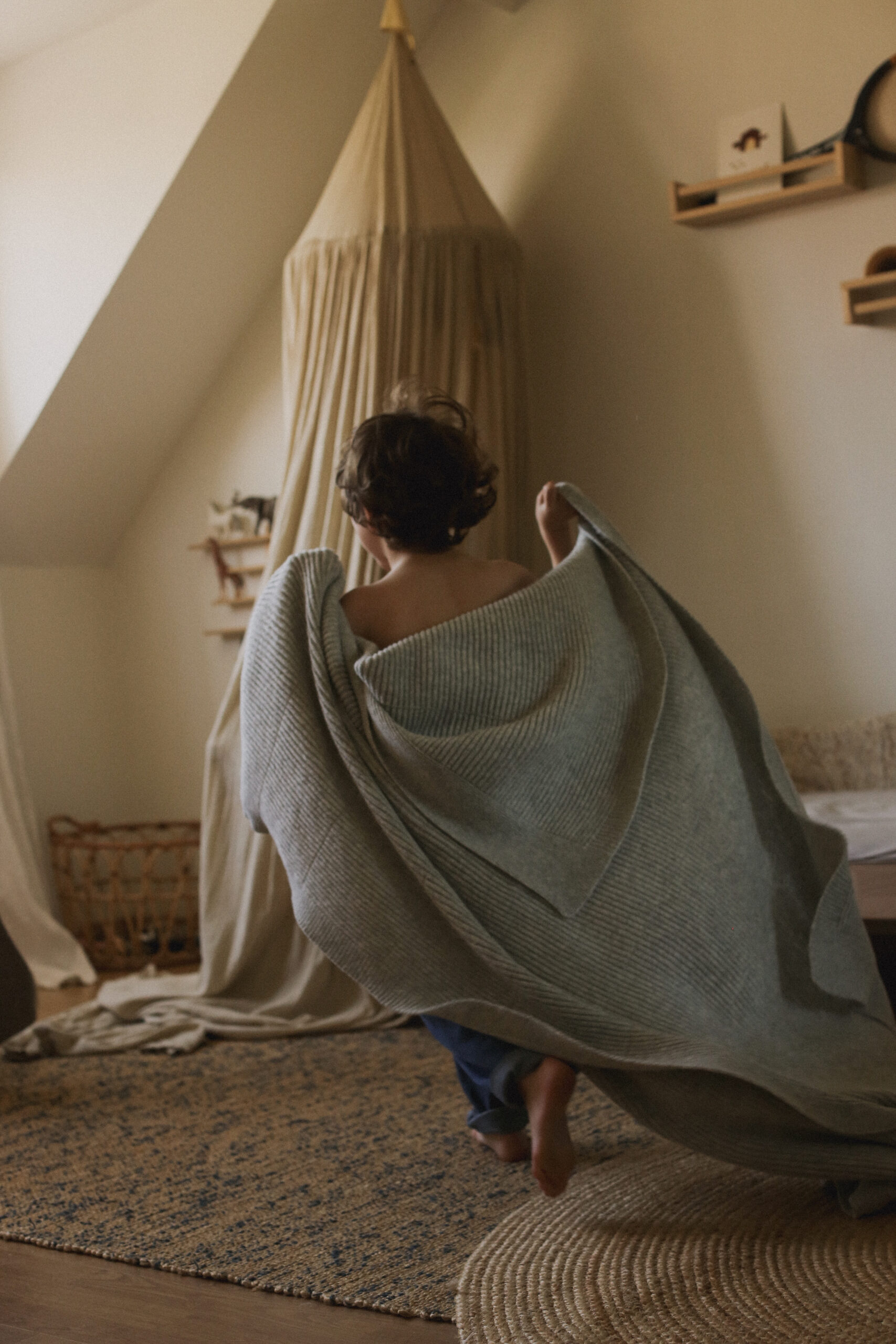 Hvid Blanket Gaston | Soft Grey - Afbeelding 3