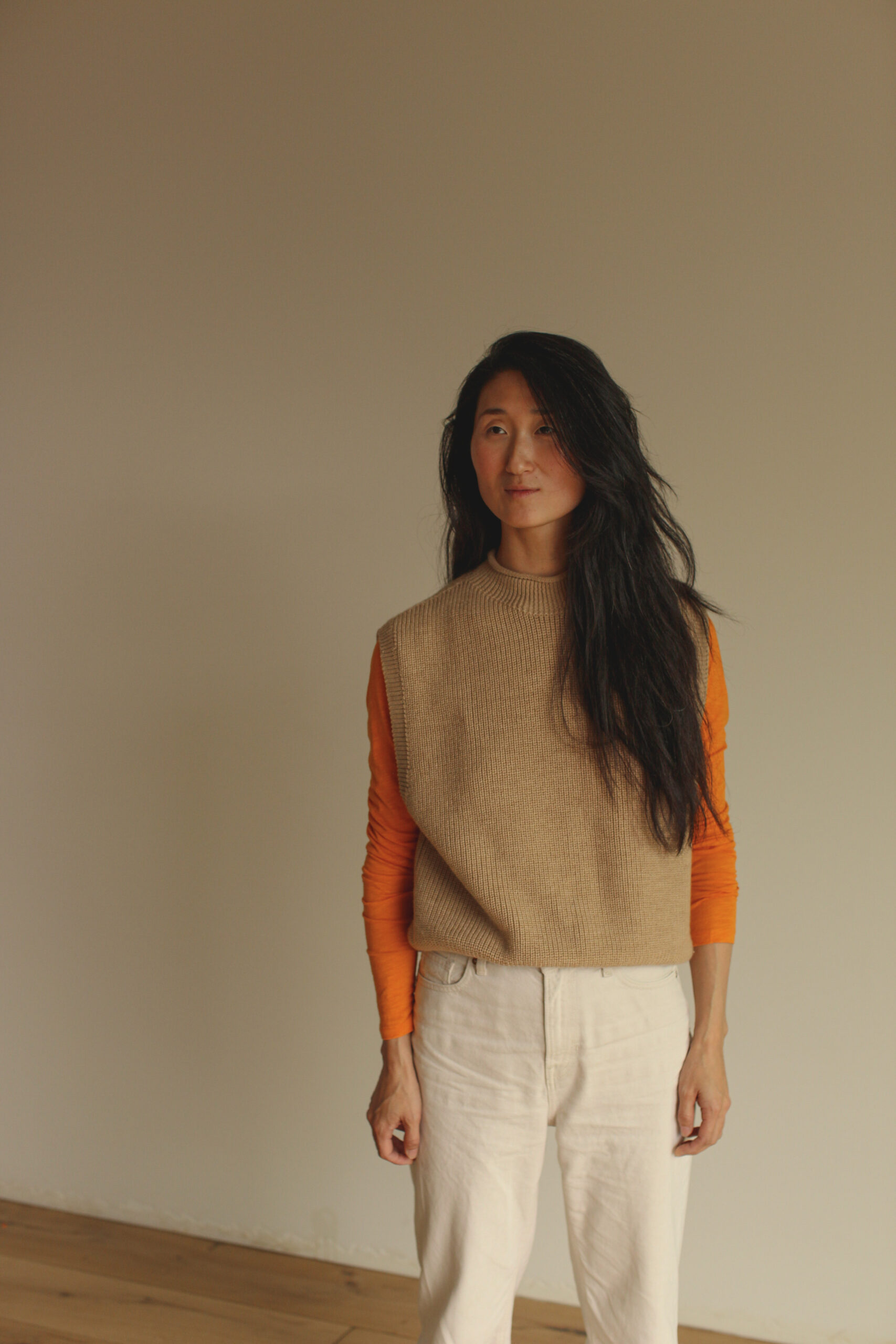 Hvid Vest Helle Adult Sand - Afbeelding 3