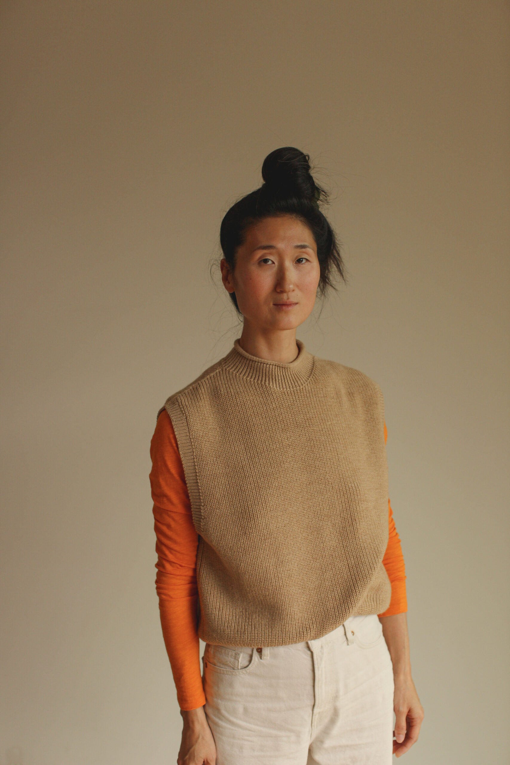 Hvid Vest Helle Adult Sand - Afbeelding 2