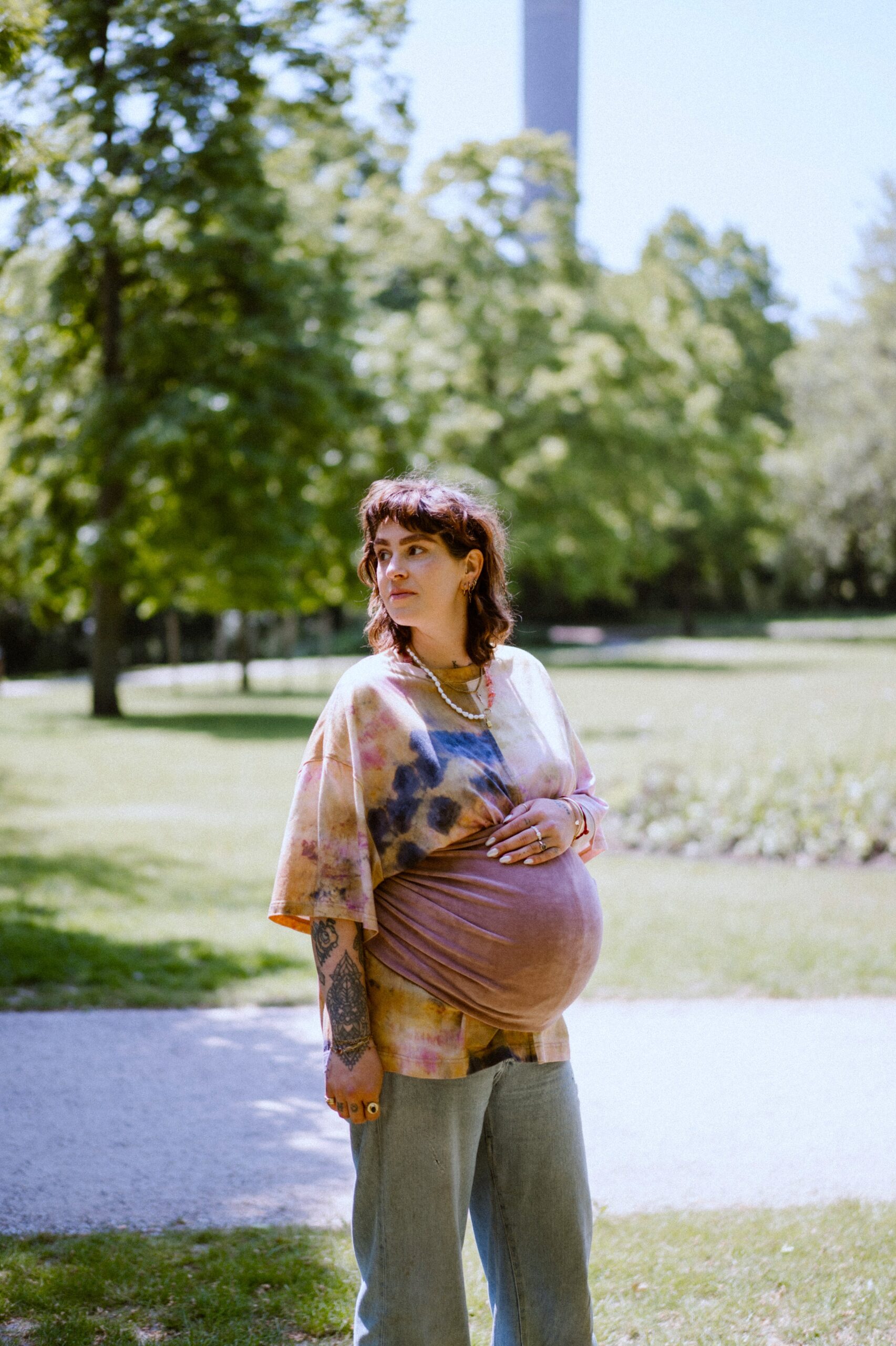 Belly Wrap | Verlours Pink - Afbeelding 5