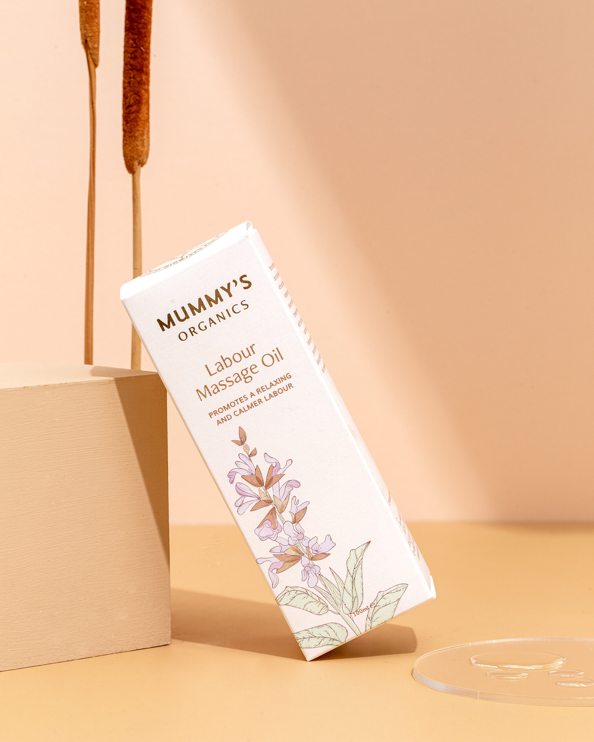 Organic Labour Massage Oil | Clary Sage & Frankincense - Afbeelding 3