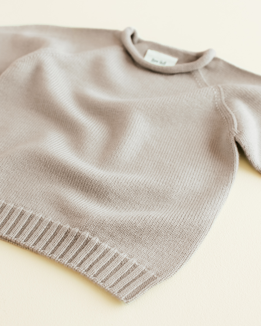 Hvid Georgette Sweater Pebble - Afbeelding 2