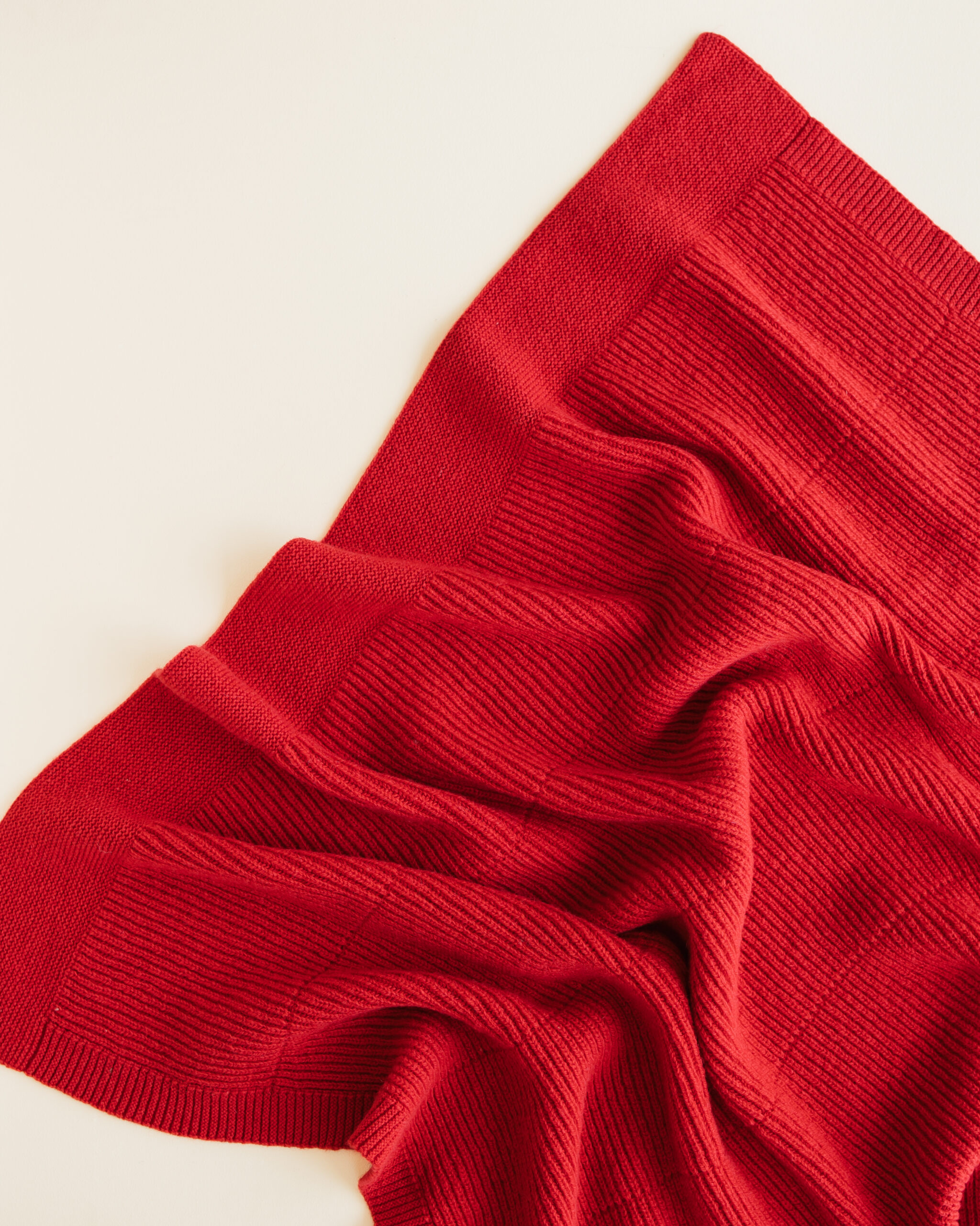 Hvid Blanket Gaston | Apple Red - Afbeelding 6