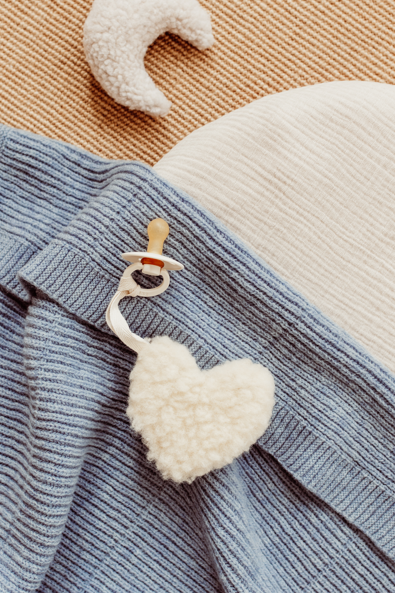 Wollen Speendoekje – Hartvorm - Afbeelding 3