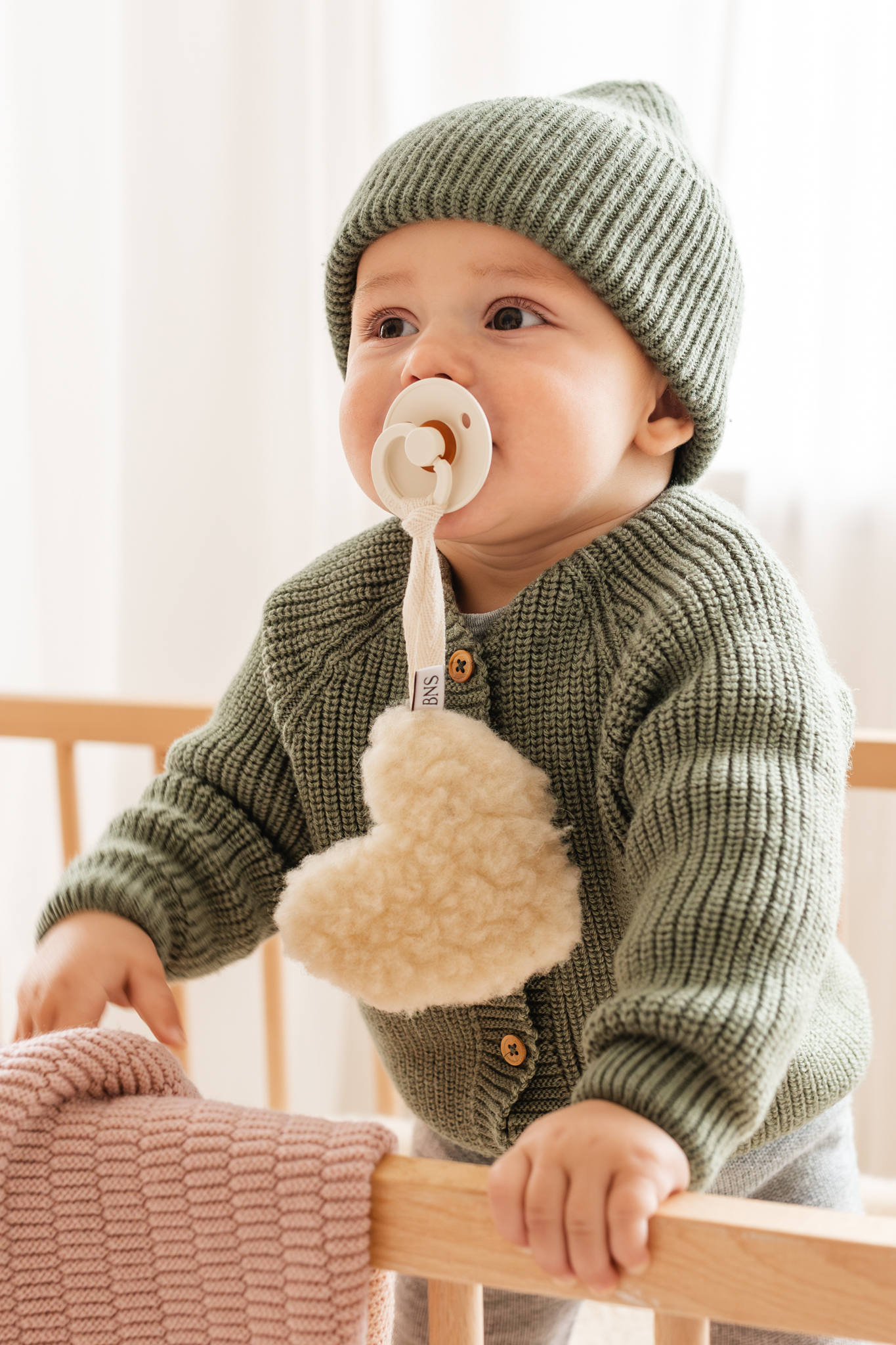 Wollen Speendoekje – Hartvorm - Afbeelding 2