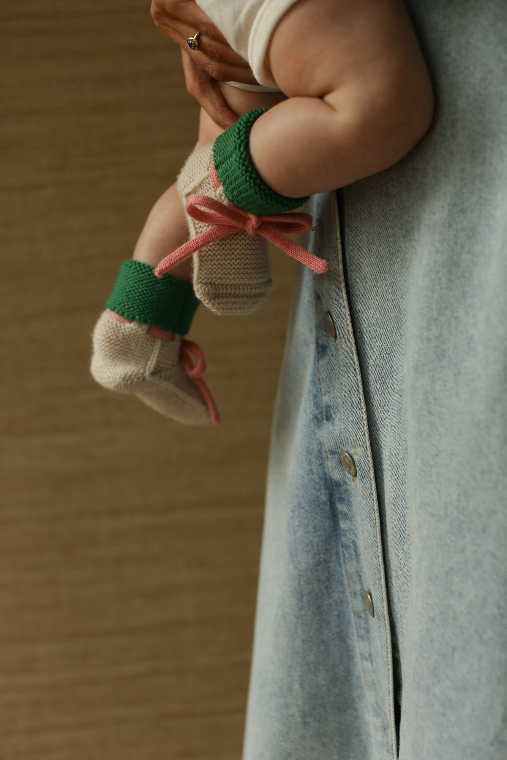 Hvid slofjes Cream/Grass - Afbeelding 4