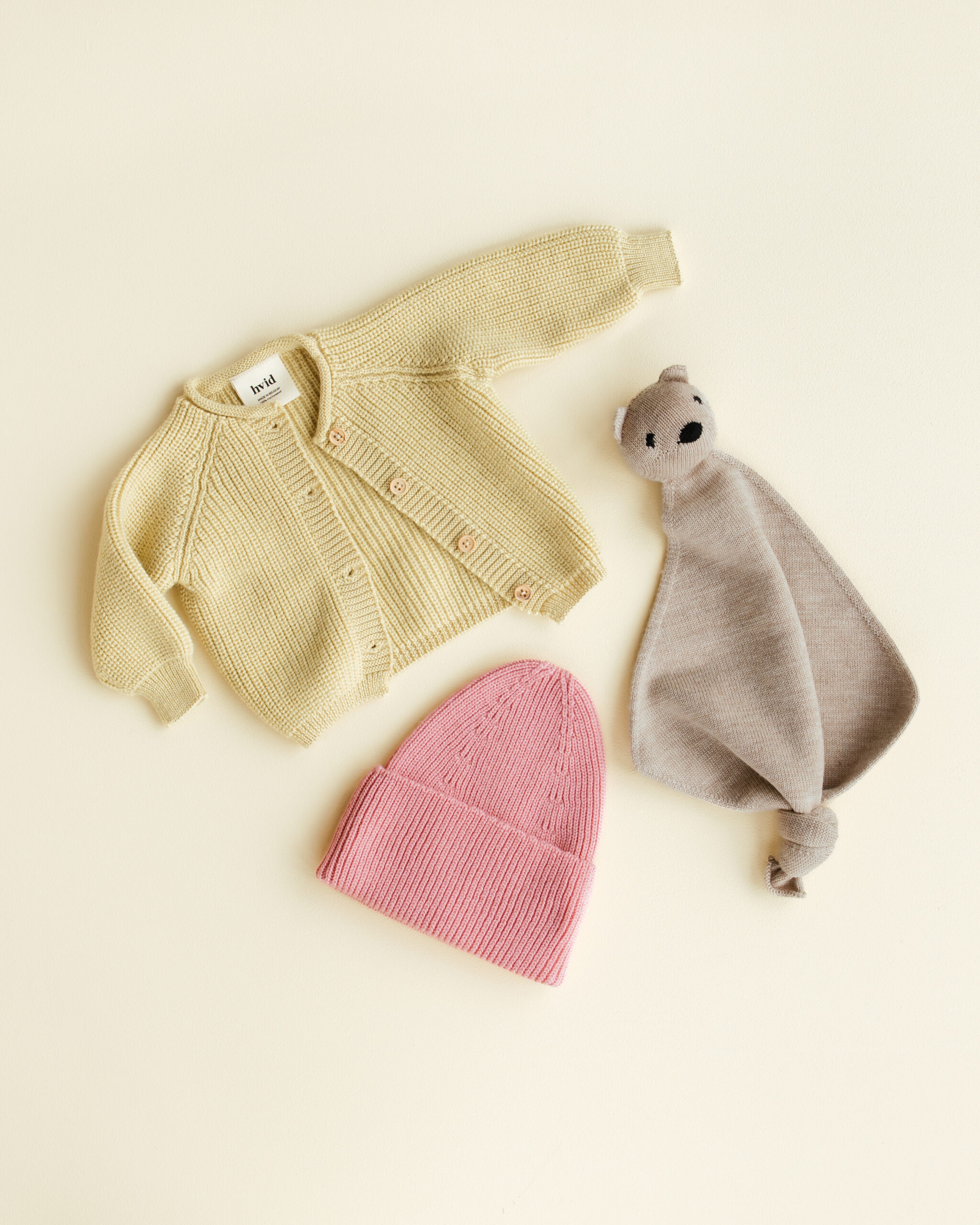 Hvid Cardigan Inga Light Yellow - Afbeelding 2