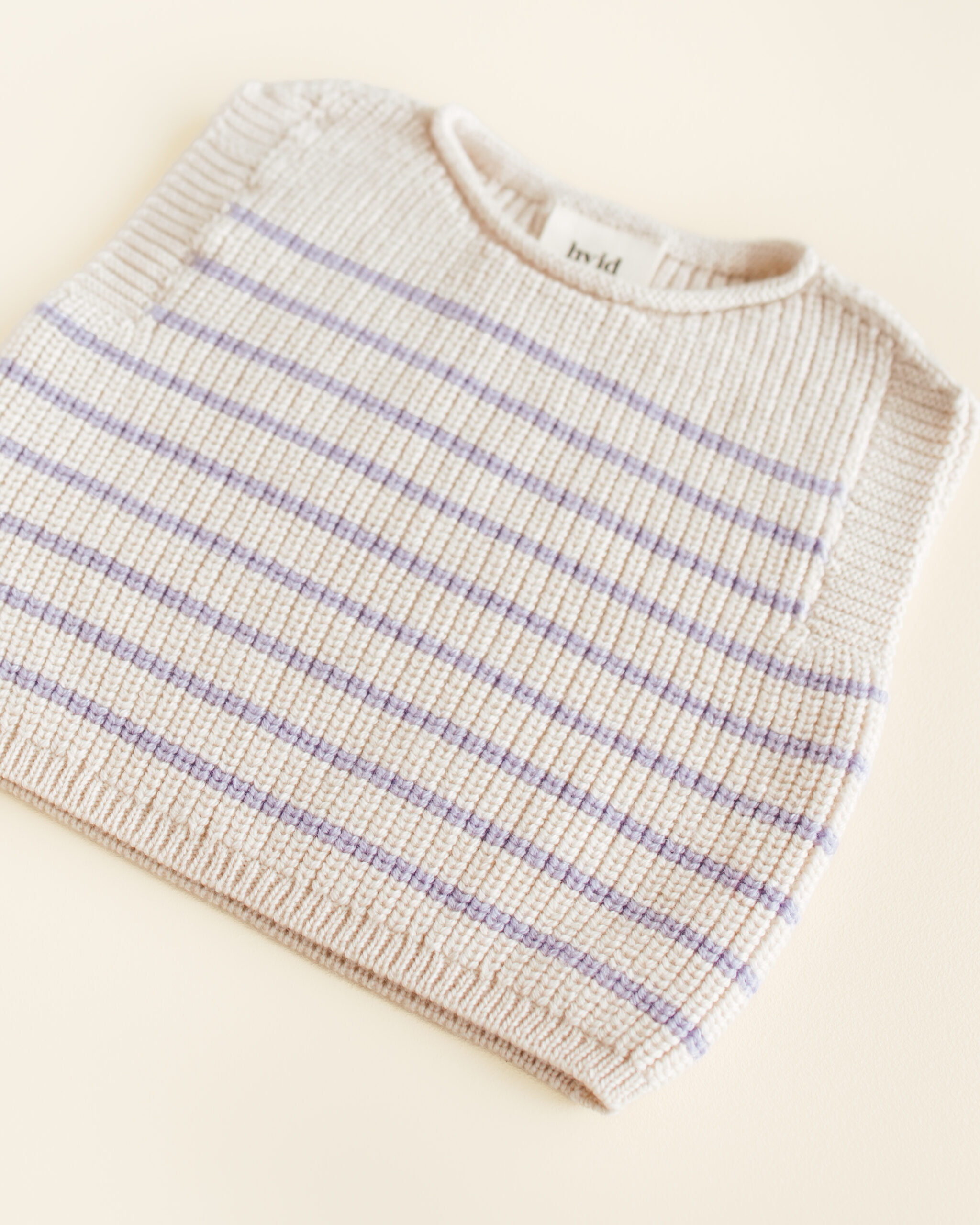 Hvid Vest Harvey Cream/Lilac - Afbeelding 2