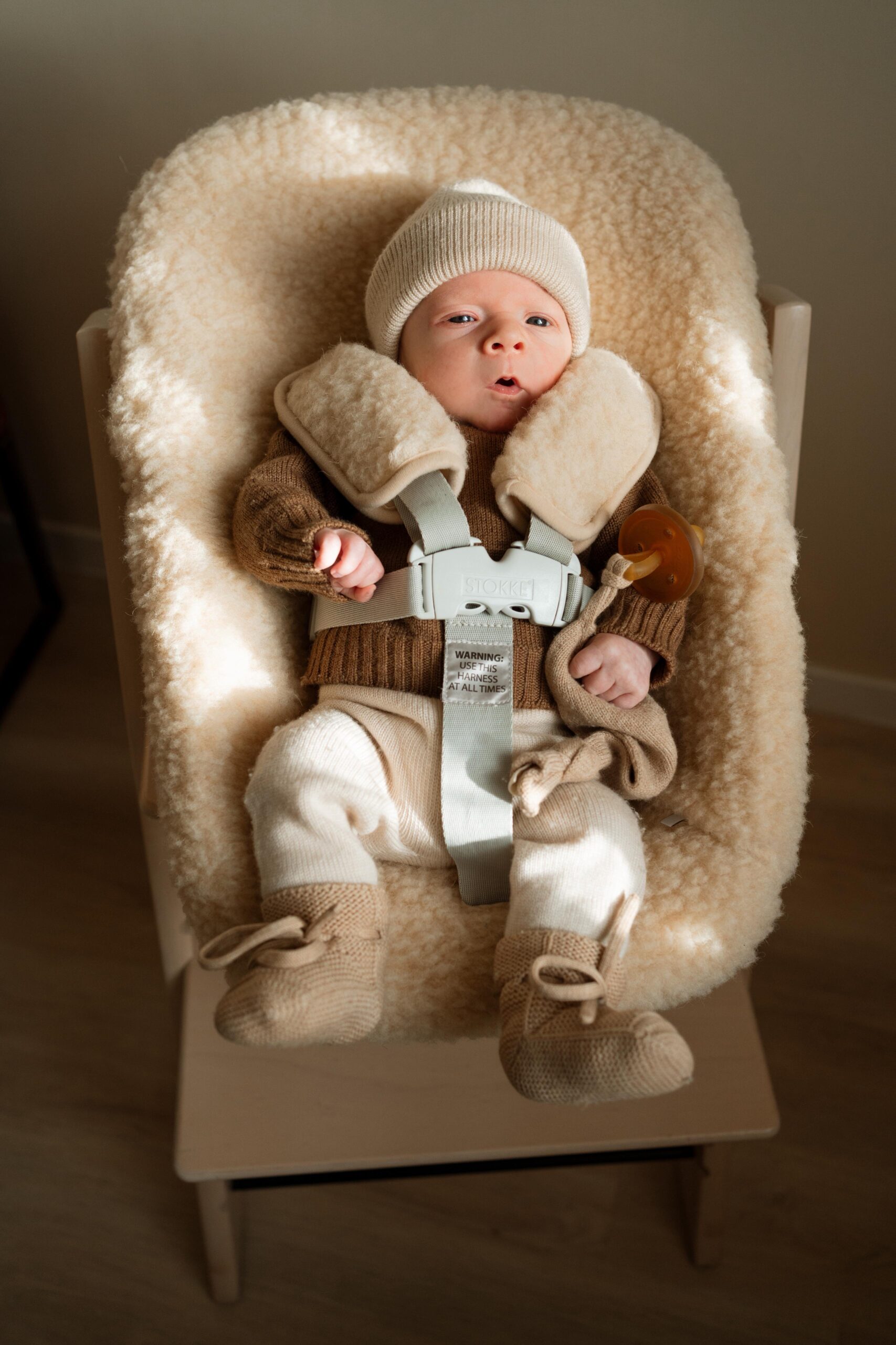 Wollen hoes voor newborn set – geschikt voor Tripp Trapp - Afbeelding 3