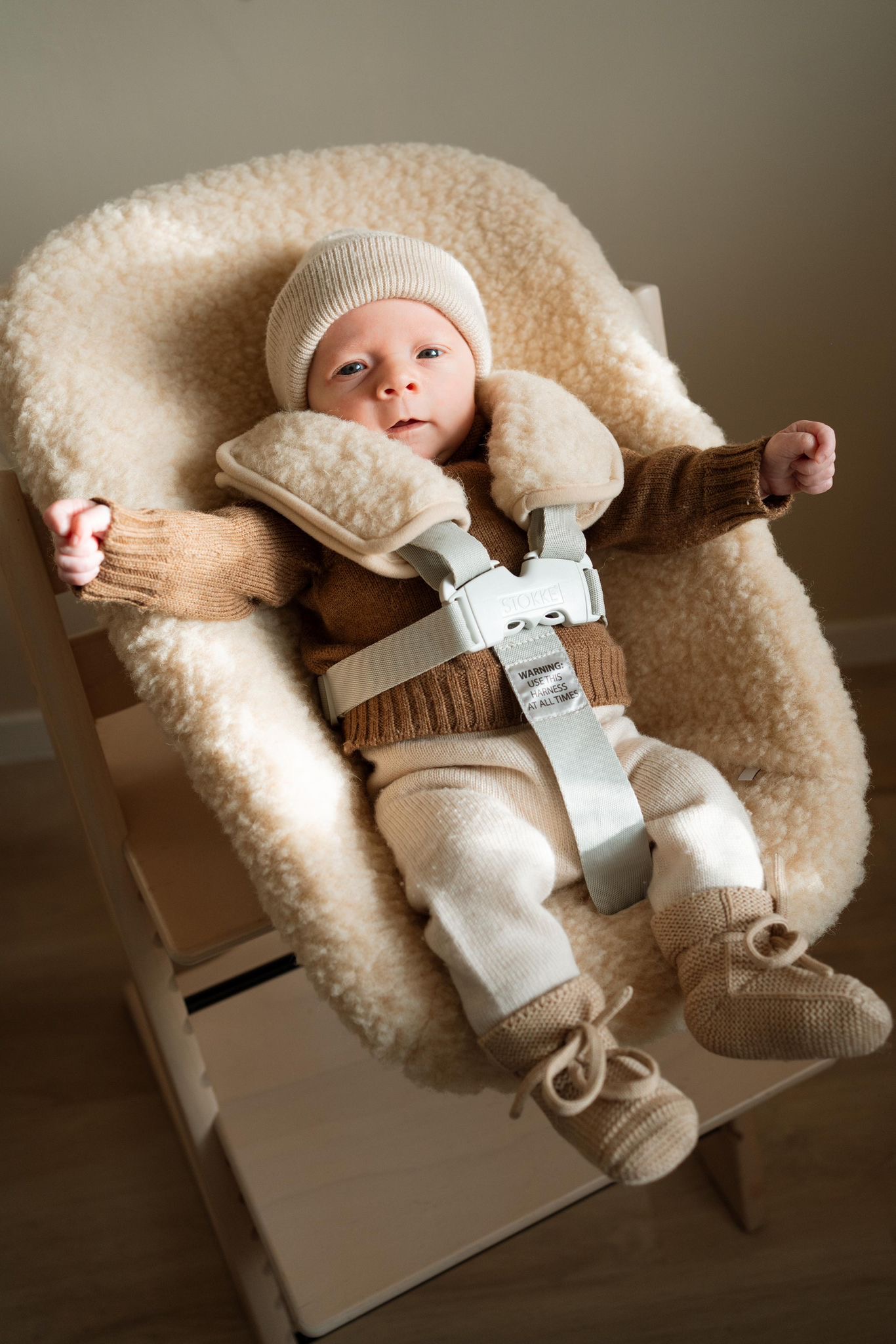 Wollen hoes voor newborn set – geschikt voor Tripp Trapp - Afbeelding 2