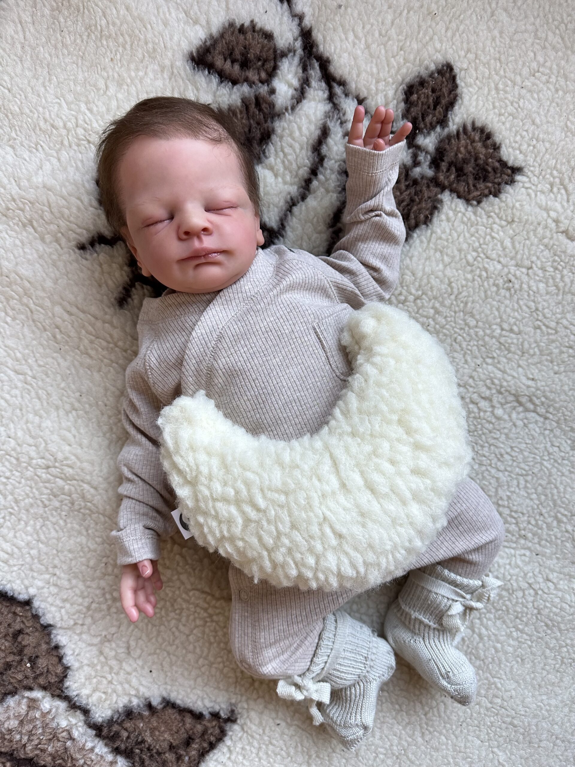 Warmtemaantje Teddy Merinowol Nature - Afbeelding 4